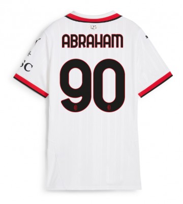 AC Milan Tammy Abraham #90 Replika Udebanetrøje Dame 2024-25 Kortærmet